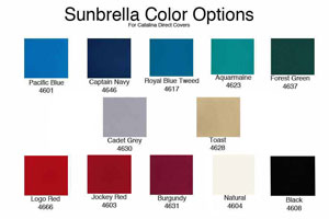 Sunbrella Color Options for Accesories