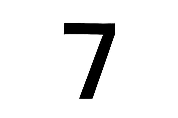 <span style= >Sail Number "7" 10" High</span>