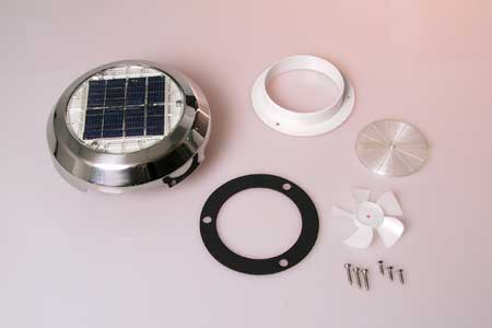 <span style= >Vent Solar Powered<br/>4" Stainless Steel</span>