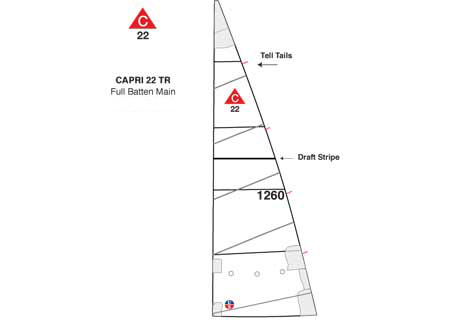 <span style= >CP-22 Tall Rig Full Batten Main by Ullman</span>