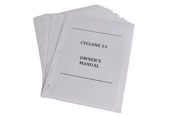 <span style= >Owners Manual, CY-13</span>