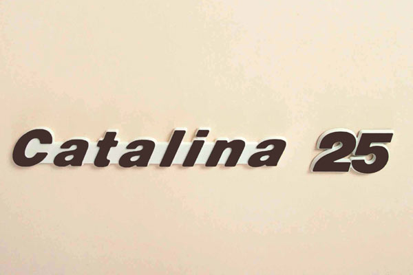 <span style= >Logo "Catalina 25" Molded Plastic</span>