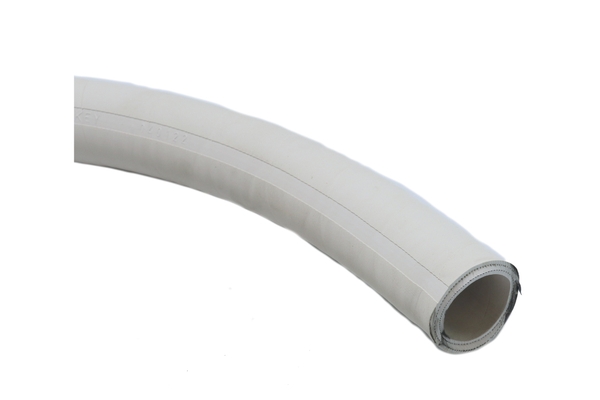 <span style= >White Rubber Waste Hose 1-1/2" ID</span>