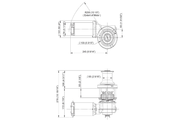 <span style= >Anchor Windlass, Line Only, Early Option C-28, C-30, C-34, C-36, C-42; Standard C-320</span>